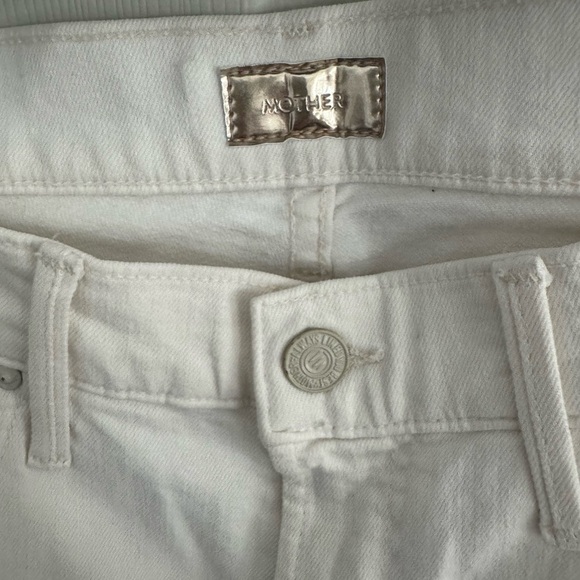 Mother Denim Off White Jeans High Waisted Looker 25 Whipping the Cream - Picture 7 of 15